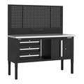 Sealey APMWB60COMBO2SS Superline PRO® Modular Workbench with 3 Drawers & Cupboard Stainless Steel Worktop 1525mm