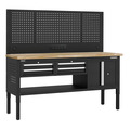 Sealey APMWB72COMBO1W Superline PRO® Modular Workbench with 4 Drawers & Cupboard Wooden Worktop 1830mm