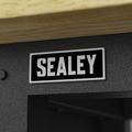 Sealey APMWB72COMBOW Superline PRO® Modular Adjustable-Height Workbench with Pegboard Back Panel & Wooden Worktop 1830mm