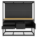 Sealey Heavy-Duty Modular Workbench & Racking Kit with 3 Storage Units