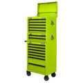 Superline PRO® Topchest, Mid-Box Tool Chest & Rollcab Combination 14 Drawer - Green
