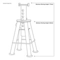 Premier Axle Stands (Pair) 10 Tonne Capacity per Stand