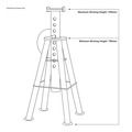 Sealey Premier Axle Stands (Pair) 10 Tonne Capacity per Stand High Level