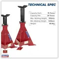 Sealey AS15000 Axle Stands (Pair) 15 Tonne Capacity per Stand
