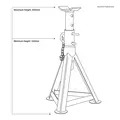 Sealey AS2500 Premier Axle Stands (Pair) 2.5 Tonne Capacity per Stand