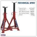 Sealey AS2500 Premier Axle Stands (Pair) 2.5 Tonne Capacity per Stand