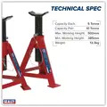 Sealey AS5000 Axle Stands (Pair) 5 Tonne Capacity per Stand