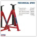 Sealey AS5000M Axle Stands (Pair) 5 Tonne Capacity per Stand