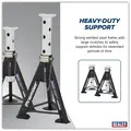 Sealey AS6 Premier Axle Stands (Pair) 6 Tonne Capacity per Stand - White