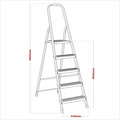 Sealey ASL5 Step Ladder 5-Tread Aluminium - EN 131