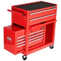 Excel 12955 Roller Tool Chest Cabinet 8 Drawers Storage Toolbox Red