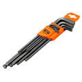 BE-9770 Metric Long Ball End Hex L-Key Set, 9 Piece