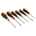 BE-9881TB ERGO™ Through Blade Screwdriver Set, 6 Piece