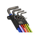 C1997LM/9P Metric Long Ball End Coloured Hex L-Key Set, 9 Piece