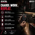 Excel 10769 800 Lumens LED Magnetic Rechargeable Mini Work Light