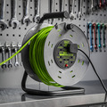 Sealey BCR50G 50m Cable Reel with Thermal Trip 4 x 230V - Hi-Vis Green