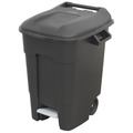 Sealey BM100P Refuse/Wheelie Bin with Foot Pedal 100L - Black