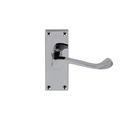 Eclipse Victorian Scroll Lever Latch Set - Polished Chrome Plate - J34101