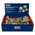 Sealey BWBS40DB Crimped Wire Brushes Assorted Sizes - Display Box of 40