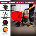 Excel 32144 134L Portable Cement Mixer 240V/370W with Wheels