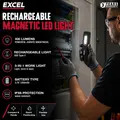 Excel 10947 400 Lumens LED Rechargeable Magnetic Handheld Work Light with Red Laser