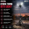 Excel EXL10750 10750 18V/240V 8100 Lumens Hybrid Tripod LED Flood Light with Carry Bag