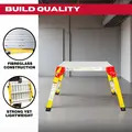 Excel 7521 Fibreglass Work Bench Platform Heavy Duty Folding Hop Up 600mm x 600mm