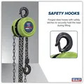 Sealey CB1000E 2.5m Chain Block 1 Tonne