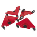 Sealey CM4 Corner Transport Dollies 150kg Capacity - Set of 4