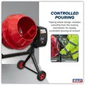 Sealey CMX125 125L Cement Mixer 550W