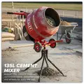 Sealey CMX135 135L Cement Mixer with Stand 550W
