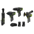 Sealey 5 x SV10.8 Series Cordless Power Kit 10.8V - 2 Batteries & Euro Plug