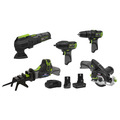 Sealey CP108VCOMBO8EU 5 x SV10.8 Series Cordless Power Kit 10.8V - 2 Batteries & Euro Plug
