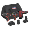Sealey 3 x SV12 Series Cordless Power Tool Kit 12V - 2 Batteries
