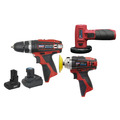 Sealey 3 x SV12 Series Cordless Power Tool Kit 12V - 2 Batteries