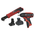 Sealey 2 x SV12 Series Cordless Power Tool Kit 12V - 2 Batteries
