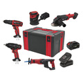 Sealey 5 x SV20 Series Cordless Power Tool Kit 20V - 2 Batteries