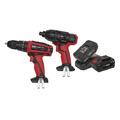 Sealey 2 x SV20 Series Cordless Power Tool Kit 20V - 2 Batteries