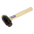 Sealey CRF35 Premier Copper/Rawhide Faced Hammer with Hickory Shaft 3.5lb