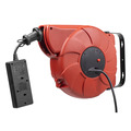 Cable Reel System Retractable 10m 2 x 230V Socket