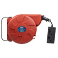 Cable Reel System Retractable 10m 2 x 230V Socket