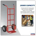 Sealey CST986 Sack Truck with Pneumatic Tyres 200kg Capacity