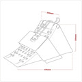 Sealey CV127 Commercial Wheel Chock with Bracket