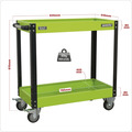 Sealey CX109HV Superline PRO&reg; Heavy-Duty Workshop Trolley 2-Level - Hi-Vis Green