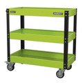 Sealey CX110HV Superline PRO&reg; Heavy-Duty Workshop Trolley 3-Level - Hi-Vis Green