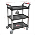 Sealey Composite Workshop Trolley 3-Level/3 Wall