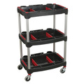 Sealey CX313 Composite Workshop Trolley with Parts Storage 3-Level
