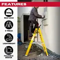 Excel 6414 Electricians Fibreglass Step Ladder 5 Tread 1.2m Heavy Duty