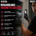 Excel 10946 600 Lumens LED Rechargeable Magnetic Handheld Work Light with Red Laser