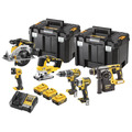 DeWALT DEWDCK690P3T Power Tools DCK690P3T XR Brushless 6 Piece Kit 18V 3 x 5.0Ah Li-ion